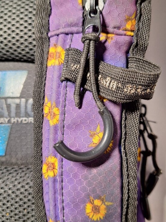 *SALE* Vibedration Hydration Backpack w/o bladder, Purple with Sunflowers, Used main image 8
